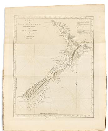 (PACIFIC EXPLORATION -- SOUTHERN.) Captain James Cook. Separate atlas of the plates to John Hakesworth's An Account of the Voyages